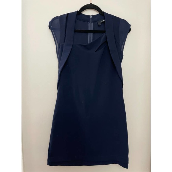Bloomingdale’s x‎ The Kooples Navy Blue Marine Mini Dress Size Small - Picture 2 of 10